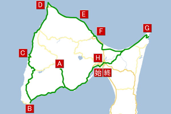 下北半島地図